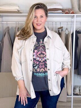 maurices lightweight shacket/button down